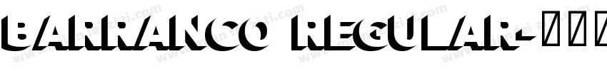 Barranco Regular字体转换